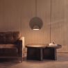 Lustra LED cu panou acustic ECHO maro cafeniu