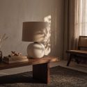 Veioza, Lampa de masa din ceramica alba FINO