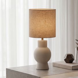 Veioze - Veioza, Lampa de masa din ceramica alba FINO