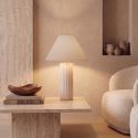 Veioza, Lampa de masa din marmura alba FINO