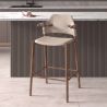 Scaun de bar modern cu sezut si spatar din piele regenerata Sand