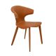 Scaune - Scaun modern tapitat cu piele regenerata Orange