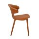Scaune - Scaun modern tapitat cu piele regenerata Orange
