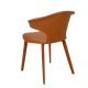 Scaune - Scaun modern tapitat cu piele regenerata Orange