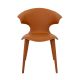 Scaune - Scaun modern tapitat cu piele regenerata Orange