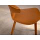 Scaune - Scaun modern tapitat cu piele regenerata Orange