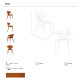 Scaune - Scaun modern tapitat cu piele regenerata Orange