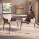 Scaune - Scaun modern tapitat cu piele regenerata Mink