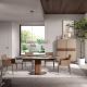 Scaune - Scaun modern tapitat cu piele regenerata Mink