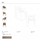 Scaune - Scaun modern tapitat cu piele regenerata Mink