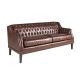 Canapele - Canapea LUX 3 locuri tapitata cu piele Cognac Brown