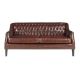 Canapele - Canapea LUX 3 locuri tapitata cu piele Cognac Brown