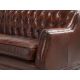 Canapele - Canapea LUX 3 locuri tapitata cu piele Cognac Brown