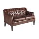 Canapele - Canapea LUX 2 locuri tapitata cu piele Cognac Brown