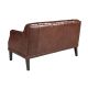 Canapele - Canapea LUX 2 locuri tapitata cu piele Cognac Brown