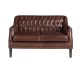 Canapele - Canapea LUX 2 locuri tapitata cu piele Cognac Brown