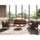 Canapele - Canapea LUX 2 locuri tapitata cu piele Cognac Brown
