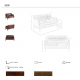 Canapele - Canapea LUX 2 locuri tapitata cu piele Cognac Brown