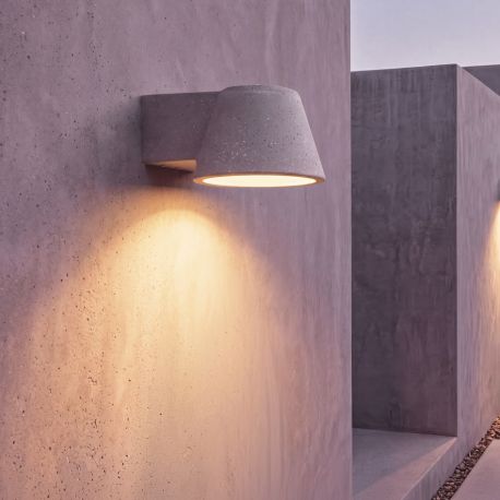 Aplice - Aplica din ciment iluminat exterior LED IP65 TERC natural