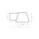 Aplice - Aplica din ciment iluminat exterior LED IP65 TERC natural
