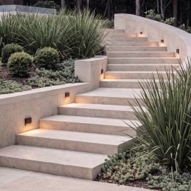 Spoturi - Spot LED scari iluminat exterior IP54 FOLD maro cafeniu