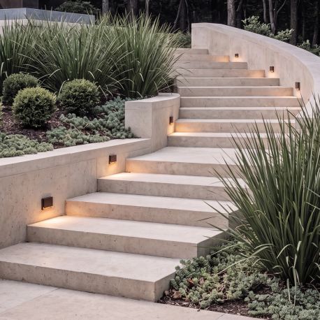 Spoturi - Spot LED scari iluminat exterior IP54 FOLD maro cafeniu