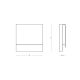 Spoturi - Spot LED scari iluminat exterior IP54 FOLD alb