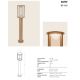 Stalpi - Stalp exterior din aluminiu LED IP65 CURV H-60cm