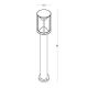 Stalpi - Stalp exterior din aluminiu LED IP65 CURV H-60cm