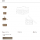 Garderobe - Cos decorativ pentru depozitare Sand