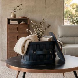 Garderobe - Cos decorativ pentru depozitare Dark Blue