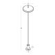 Stalpi - Stalp exterior din aluminiu LED IP65 STING H-130cm