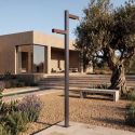 Stalp exterior LED Zet H-250cm, gri inchis/ maro cafeniu