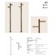Stalpi - Stalp exterior LED Zet H-250cm, taupe/ maro cafeniu