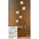 Pendule, Lustre suspendate - Lustra cu 5 pendule LED bronz cu sticla sampanie Tumblers