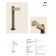 Stalpi - Stalp exterior LED Zet H-60cm, taupe/ maro cafeniu