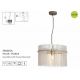 Pendule, Lustre suspendate - Lustra suspendata metal sand, tije din sticla Swizzle