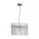 Pendule, Lustre suspendate - Lustra suspendata metal sand, tije din sticla Swizzle