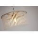 Pendule, Lustre suspendate - Lustra suspendata metal sand, tije din sticla Swizzle