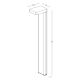 Stalpi - Stalp exterior LED 9W LURA H-65cm