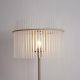Lampadare - Lampa de podea metal sand, tije din sticla Swizzle