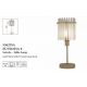 Veioze - Lampa de masa metal sand, tije din sticla Swizzle