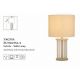 Veioze - Lampa de masa metal sand, tije din sticla Swizzle