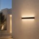 Aplica perete exterior design liniar IP65 Aura cafeniu 60cm