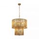Pendule, Lustre suspendate - Lustra suspendata moderna metal auriu Split 9Lt