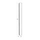 Aplice - Aplica perete exterior design liniar IP65 Aura cafeniu 120cm