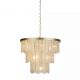 Pendule, Lustre suspendate - Lustra suspendata metal auriu, sticla laptoasa Formalux 10Lt