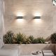 Aplice - Aplica perete exterior aluminiu grafit IP54 SIRO