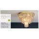 Lustre aplicate - Lustra aplicata metal auriu, sticla laptoasa Formalux 6Lt