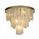 Lustre aplicate - Lustra aplicata metal auriu, sticla laptoasa Formalux 6Lt